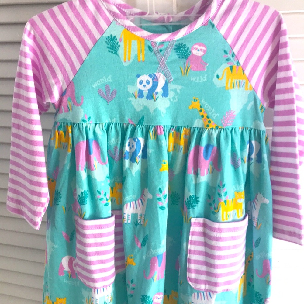Zoo print 2T Toddler dress
